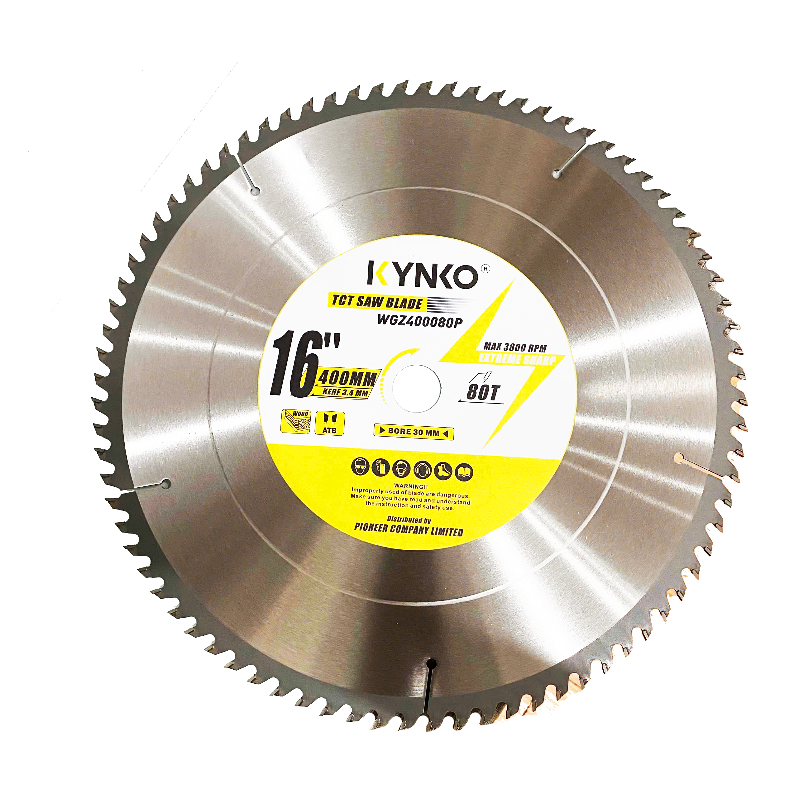 LƯỠI CƯA GỖ TCT 80 RĂNG đường kính phi Ø 400mm KYNKO WGZ400080P