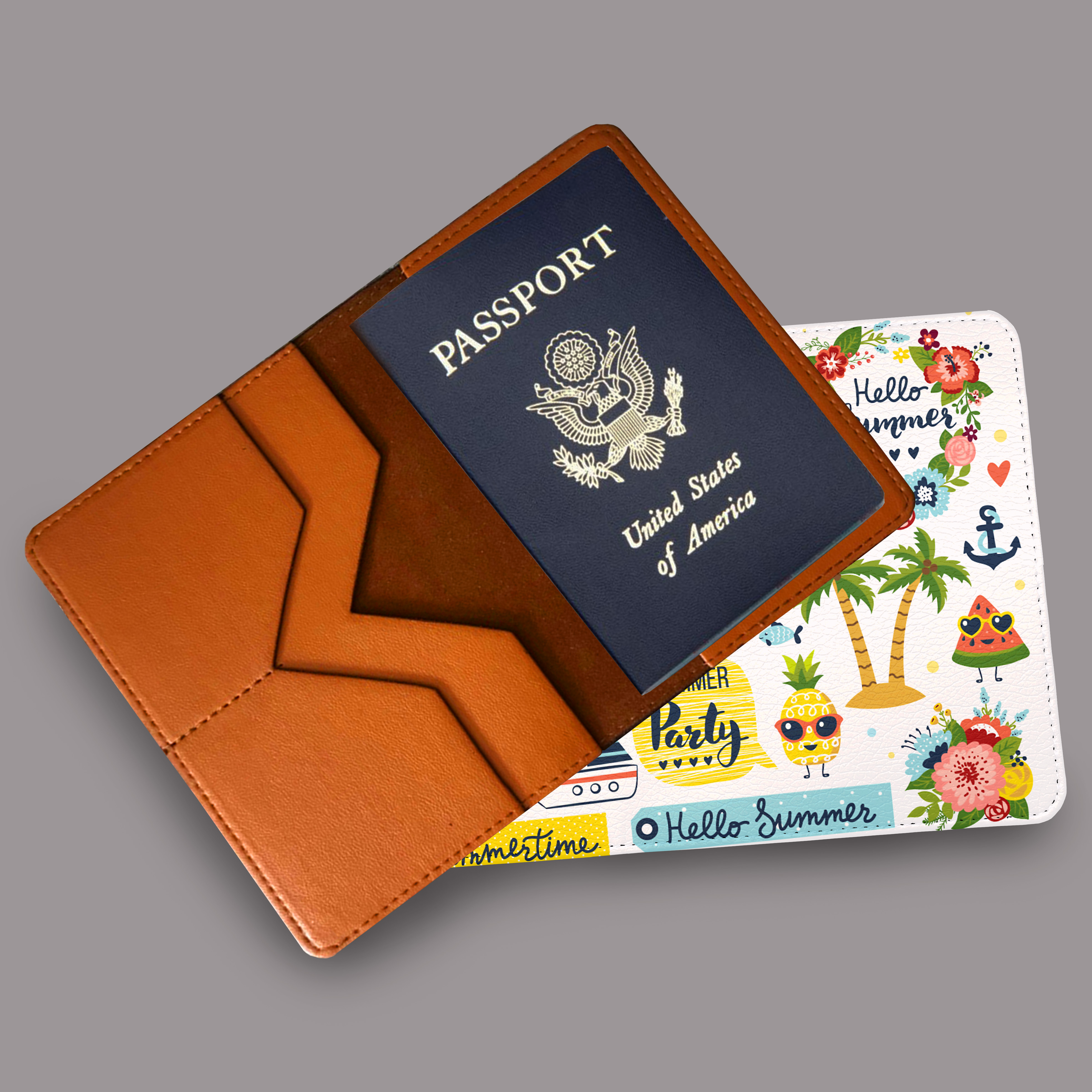 Bao Da Hộ Chiếu Du Lịch TIME TO RELAX - Passport Cover Holder - Ví Passport STormbreaker TRAVEL THE WORLD - ATPP024