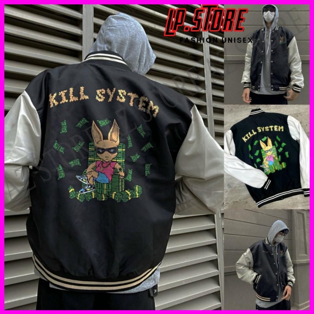 Áo Khoác Dù Nam Nữ Unisex - Áo Khoác Bomber SYSTEM Phối Tay