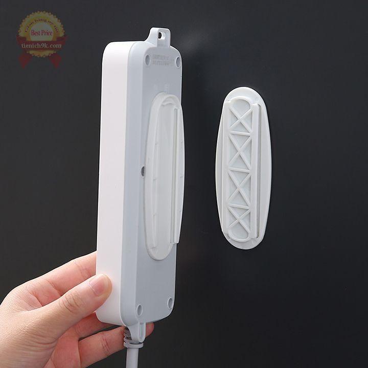 Miếng dán tường set 2 AB V2 trượt cài treo ổ điện điều khiển modem wifi chịu lực chống thấm nước