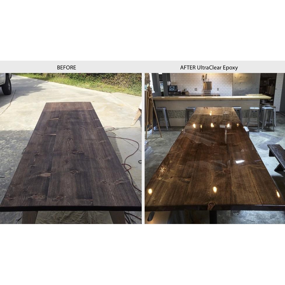 Acrylic Epoxy Resin Đổ Tráng Bề Mặt Bàn Chịu Lực E68AB-F