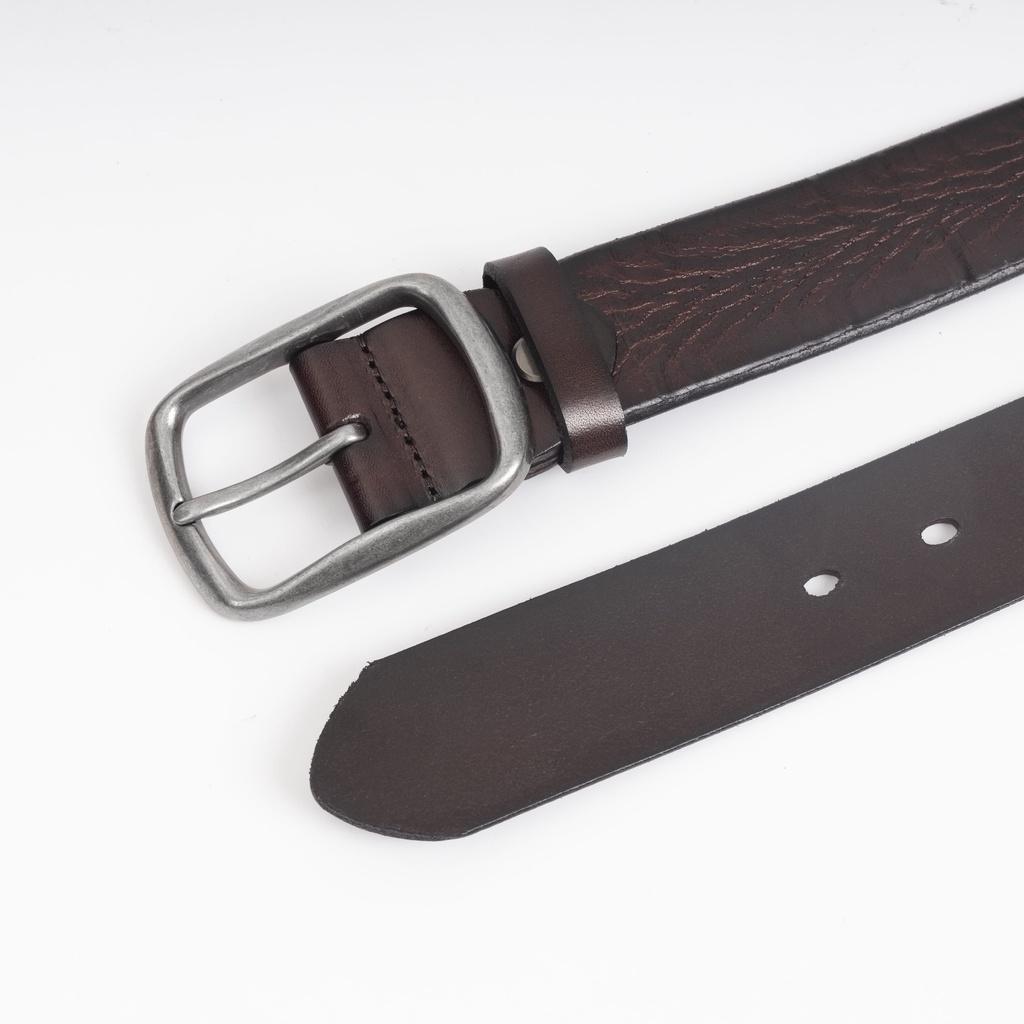 LADODI Thắt Lưng Da Bò Nguyên Miếng Da Thật 3.8 Cm Khóa Gài Hợp Kim Sáng Màu Thời Trang Cao Cấp Cho Nam Bảo Hành 2 Năm