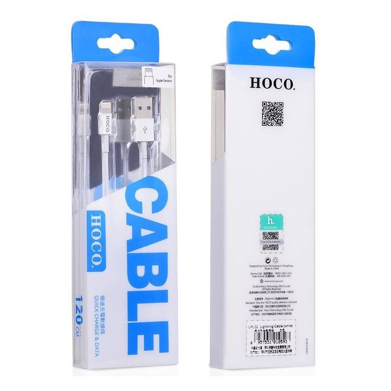 Cáp Sạc IPhone Hoco UPL-02 + Tặng Kèm Ghế ĐỠ Điện Thoại Chữ O - Hàng Chính Hãng