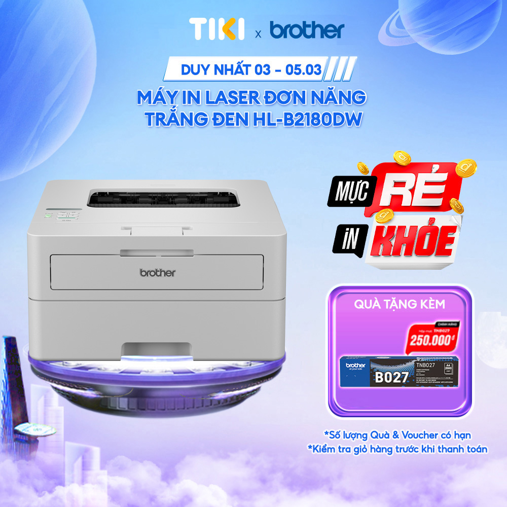 Máy in laser đơn năng trắng đen HL-B2180DW - Hàng chính hãng
