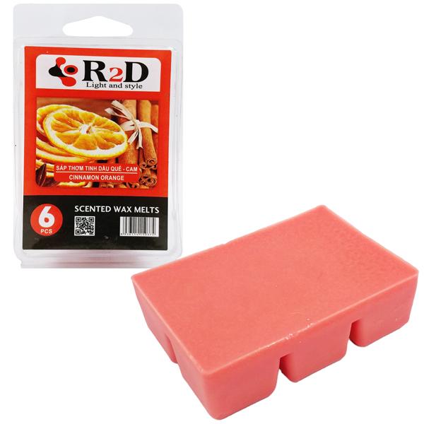 Hộp 6 Sáp Thơm Tinh Dầu Wax Melts Hương Quế Cam R2D