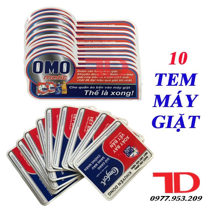 Combo 10 Tem OMO Dán Máy Giặt