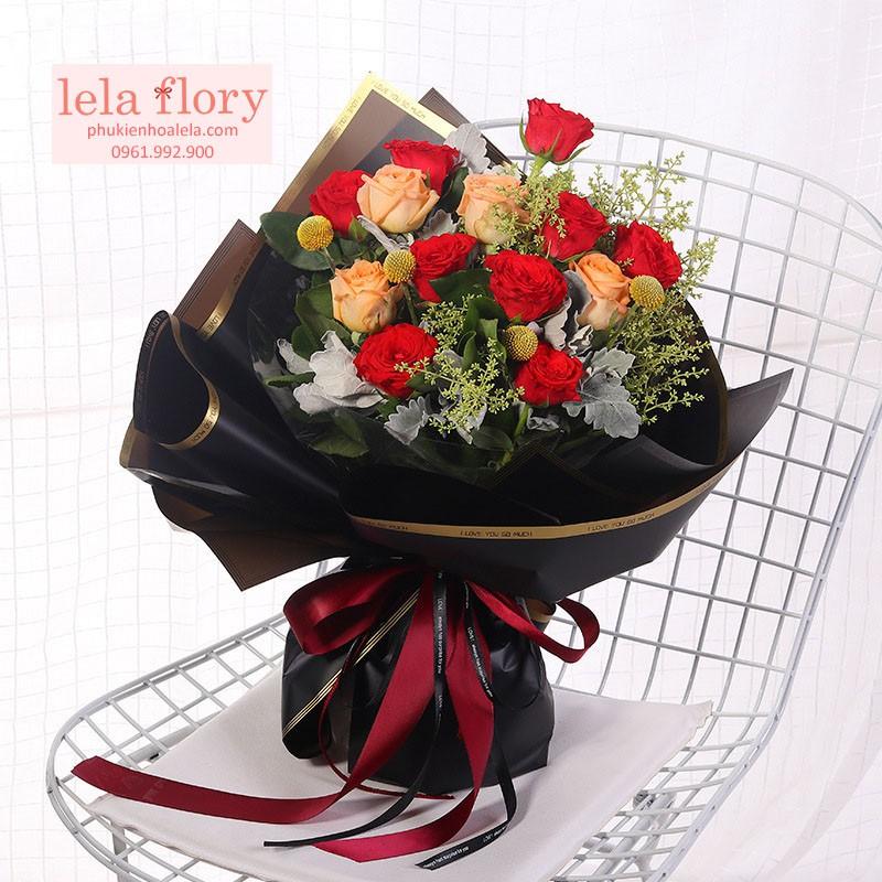 GIẤY BÓNG MỜ VIỀN I LOVE YOU SO MUCH - GIA0030