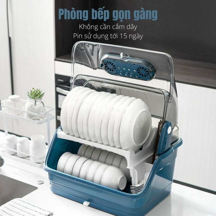 Máy khử trùng bát đĩa bằng tia UV, - khử khuẩn - Kệ đựng chén bát 2 tầng