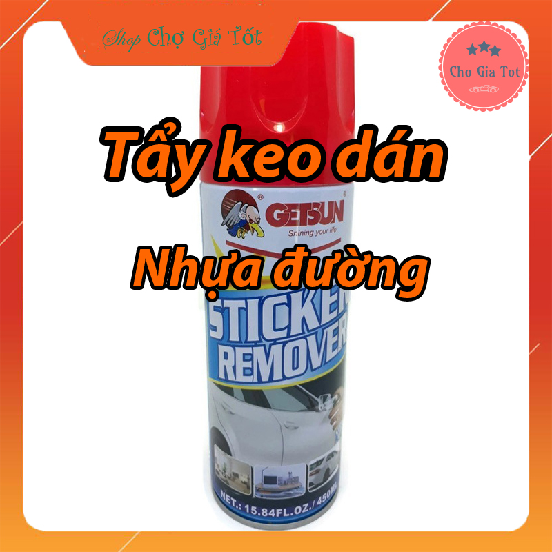 Chai xịt tẩy vết keo dán băng dính nhựa đường sơn 450ml