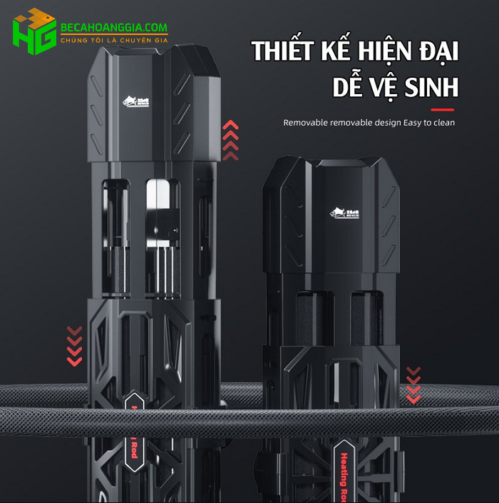 Máy sưởi bể cá Baoyu BY E600 công suất 600W đến 1500W - Bể cá Hoàng Gia