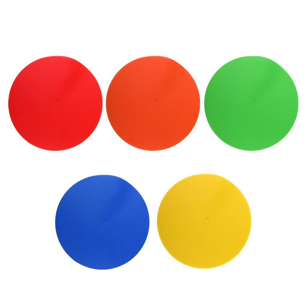 5PCS Classroom Sit Carpet Basketball Football Spot Marker Hockey Landmark