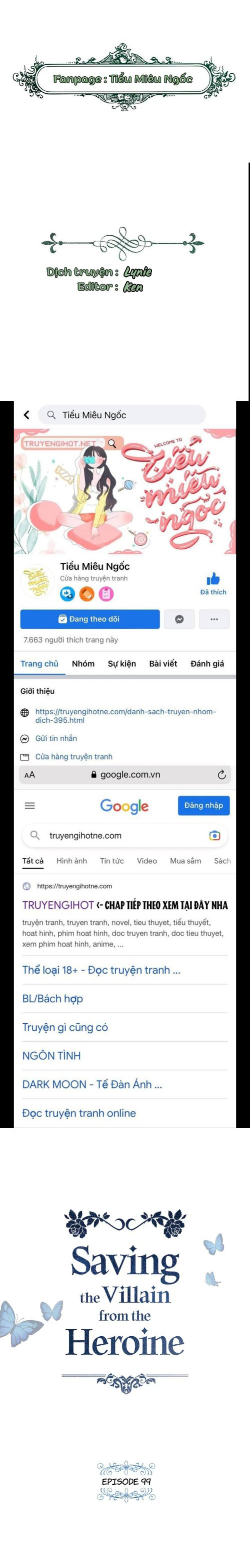 tôi sẽ cứu nam phản diện bị nữ chính ruồng bỏ chapter 99 1