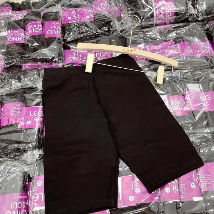 Quần legging ngắn chất cotton co dãn 4 chiều