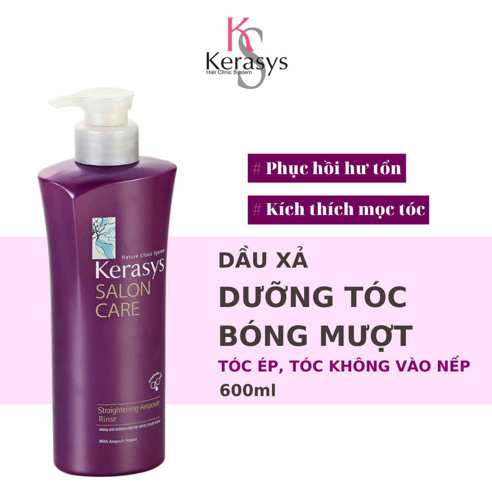 Dầu Xả Cao Cấp Làm Suôn Mượt Tóc Kerasys Salon Care Straightening Ampoule Conditioner