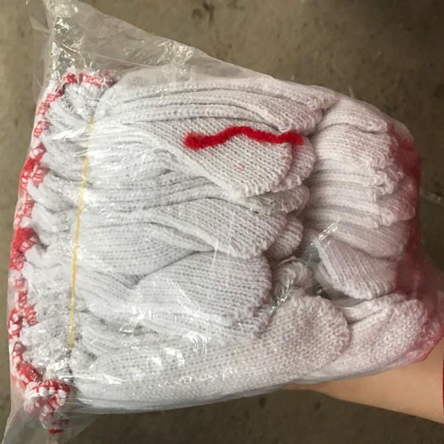 SET 5 ĐÔI Găng tay sợi bảo hộ lao động
