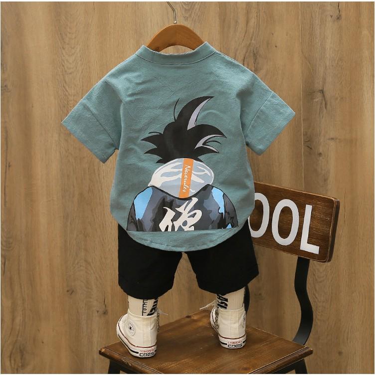 Bộ Cộc Tay Cho Bé Trai In Hình Suduku Chất Đũi Cực Mát Cho Bé Từ 7-26kg Hàng Cao Cấp - SUMO KIDS