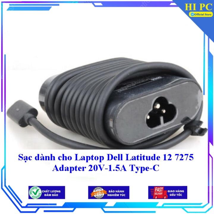 Sạc dành cho Laptop Dell Latitude 12 7275 Adapter 20V-1.5A Type-C - Kèm Dây nguồn - Hàng Nhập Khẩu