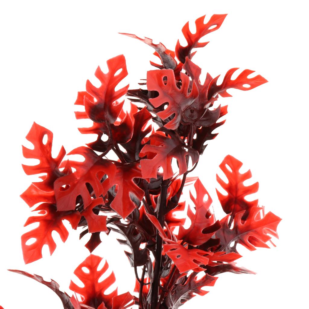 Large Aquarium Landscape Ornament Plastic 18-inch Tall Tree Fish Tank Decoration