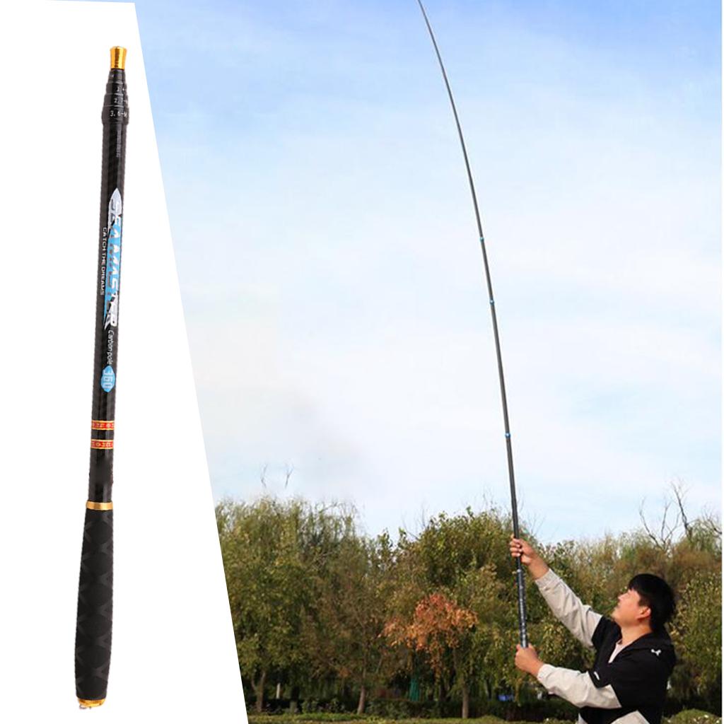 3.6m/4.5m/5.4m/6.3m Telescopic Fishing Rods Fishing Pole