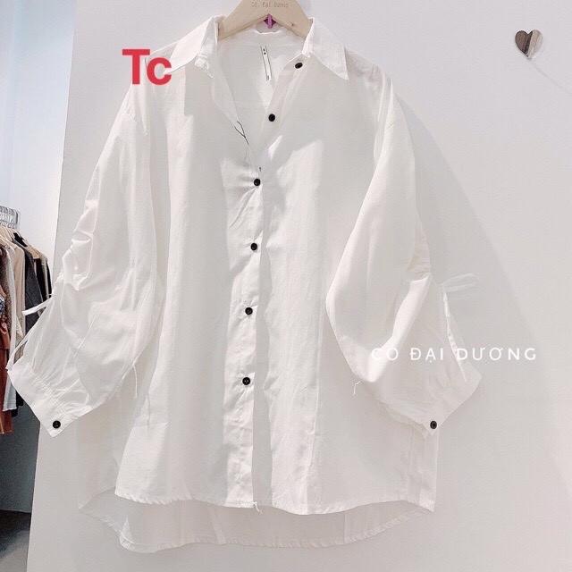 Áo sơ mi nữ tay dây rút siêu xinh