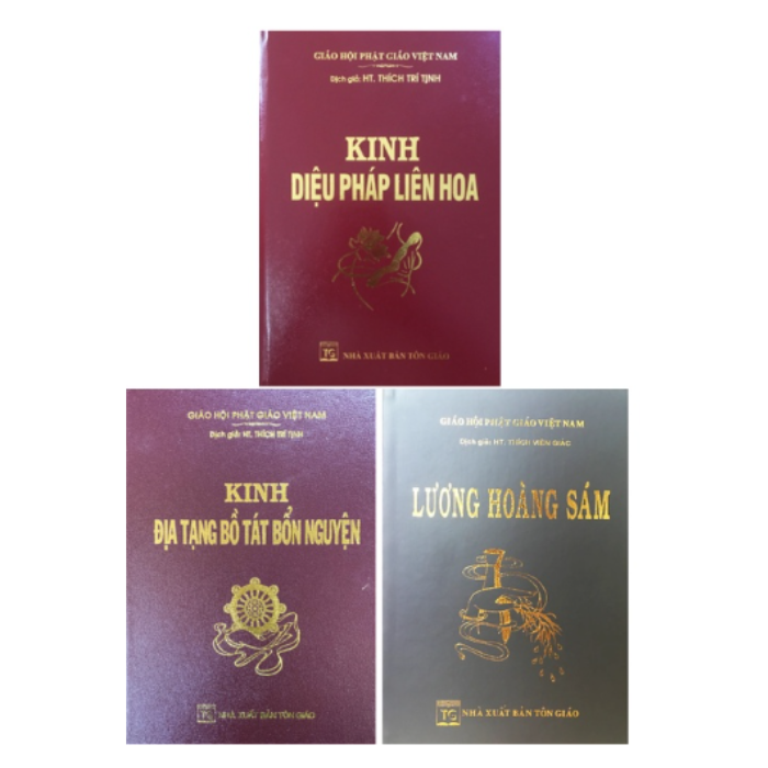 Kinh địa tạng + Kinh lương hoàng sám + Kinh Diệu pháp liên hoa
