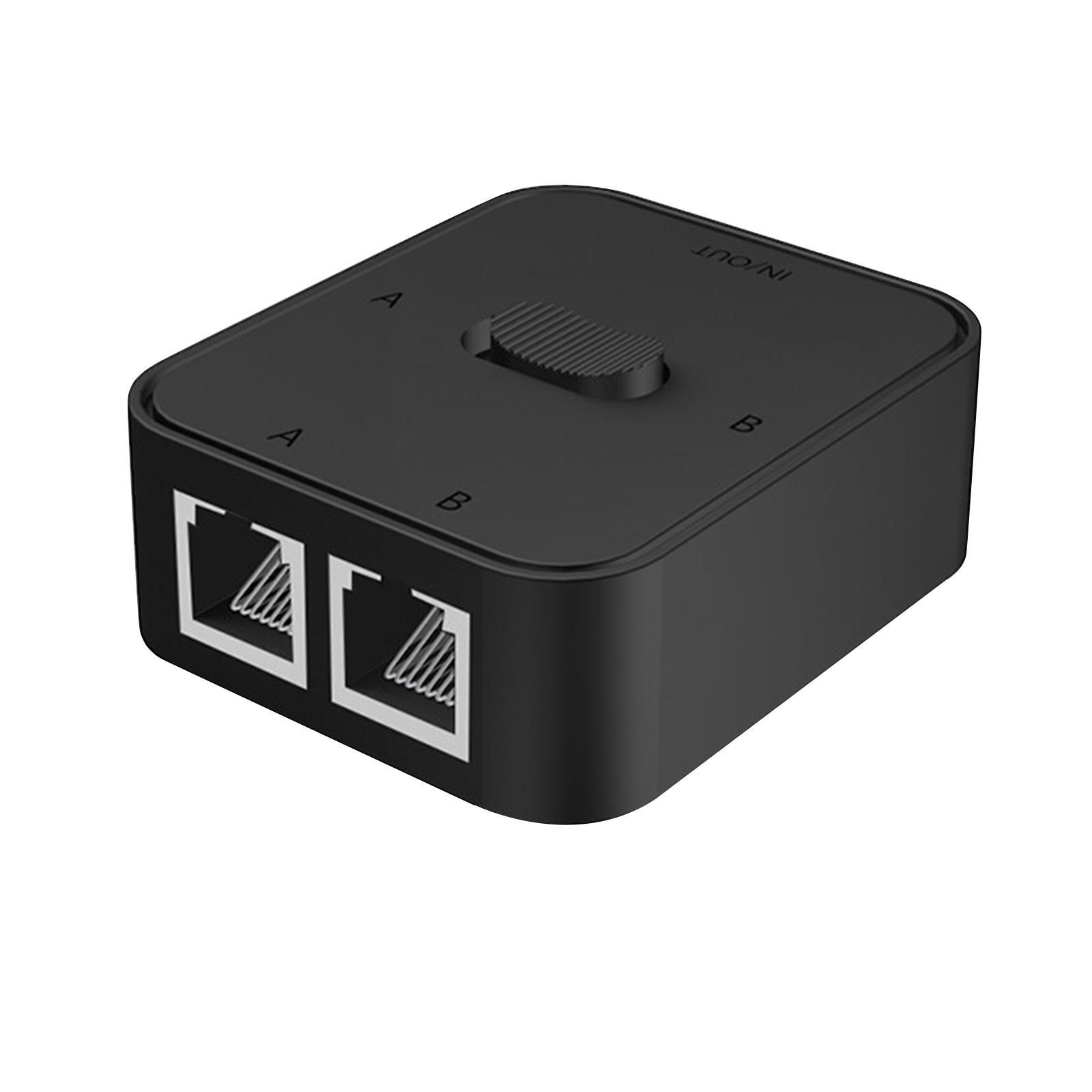Gigabit Network Switch 2 Port Portable LAN Hub for Computer