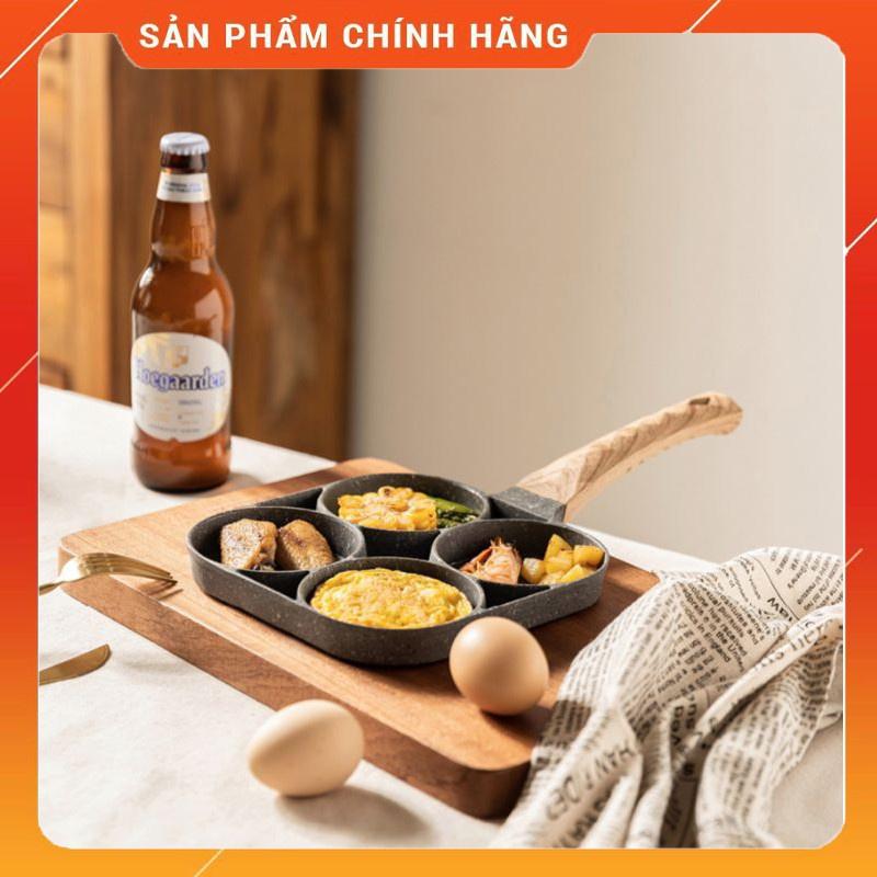 Chảo đá chống dính chia 4 ngăn chiên rán đa năng tiện dụng - Chảo đá chống dính chia 4 ngăn bếp từ, bếp điện, bếp gas 5