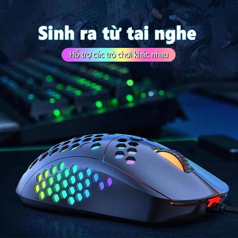 ONIKUMA CW903 Chuột Chơi Game USB Chuột Chơi Game Có Dây Chống Trượt Sáu Tốc Độ DPI Phát Sáng RGB Có Thể Điều Chỉnh