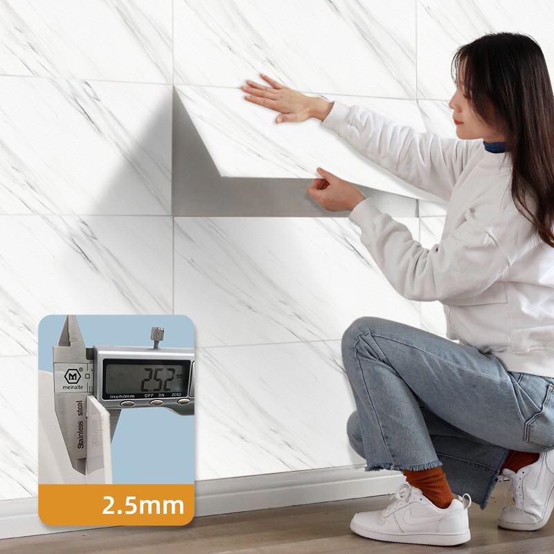 5 tấm ốp Nhựa giả đá hoa cương trang trí tường (40x80cm)