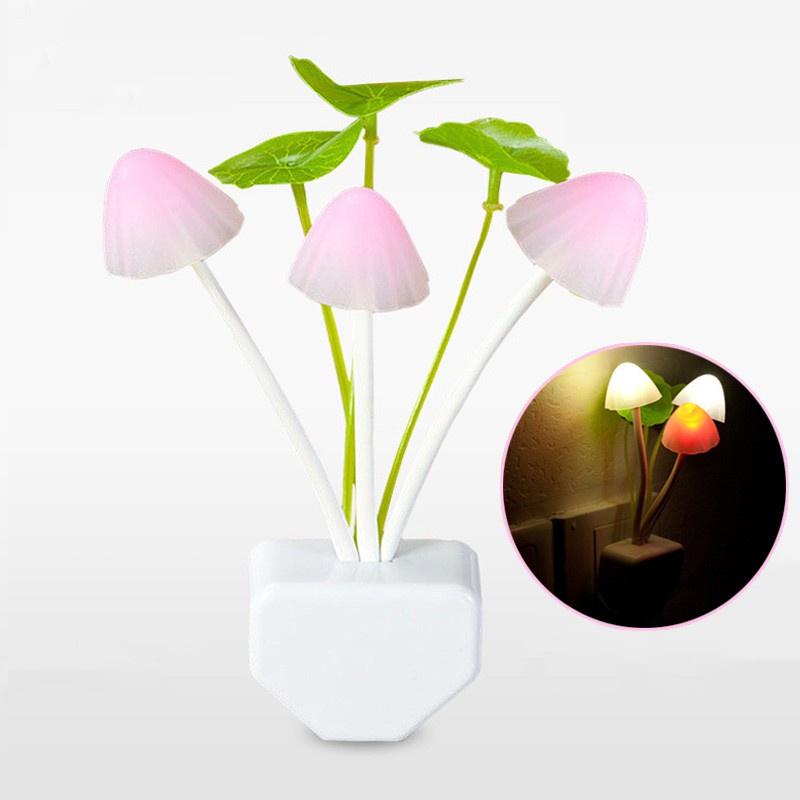 Đèn Ngủ Hình Nấm - Đèn Led Cảm Biến Ánh Sáng Tắt Mở Tự Động No.100719
