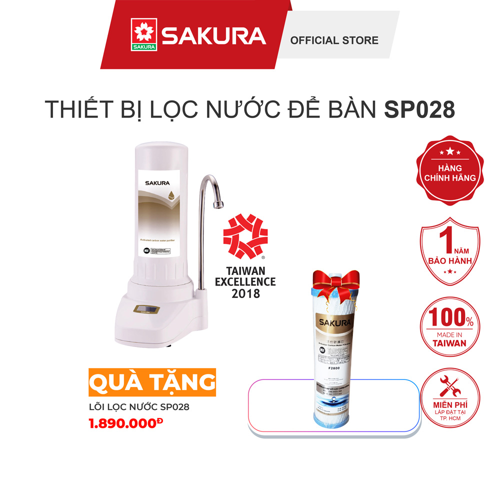 Thiết Bị Lọc Nước SAKURA SP028 Để Bàn - Hàng Chính Hãng