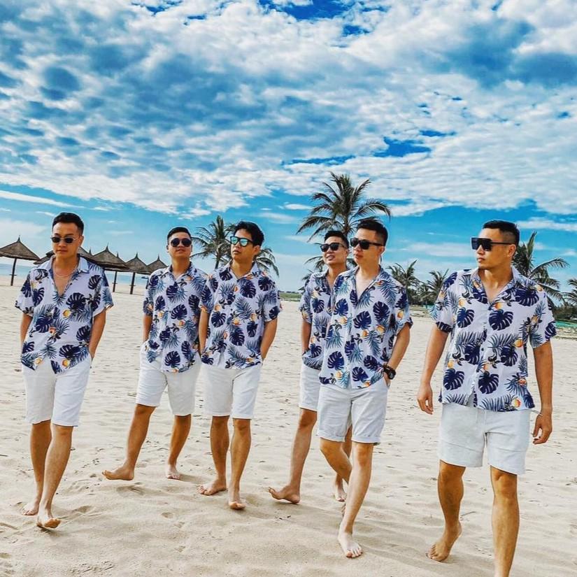 Áo Sơ Mi Hawaii Trắng AW029  ÁO SƠ MI HAWAII