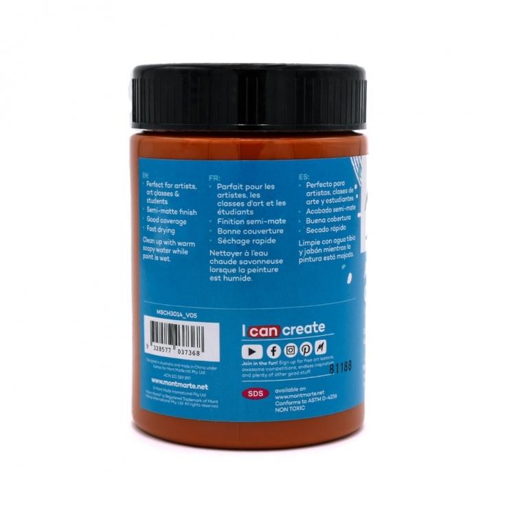 Màu Acrylic Mont Marte 300 ML MSCH3014 - Màu Burnt Sienna