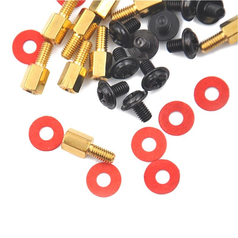 Set 20 Vòng Đệm Màu Đỏ 6.5mm 6-32-m3 Cho Bo Mạch Chủ Máy Tính