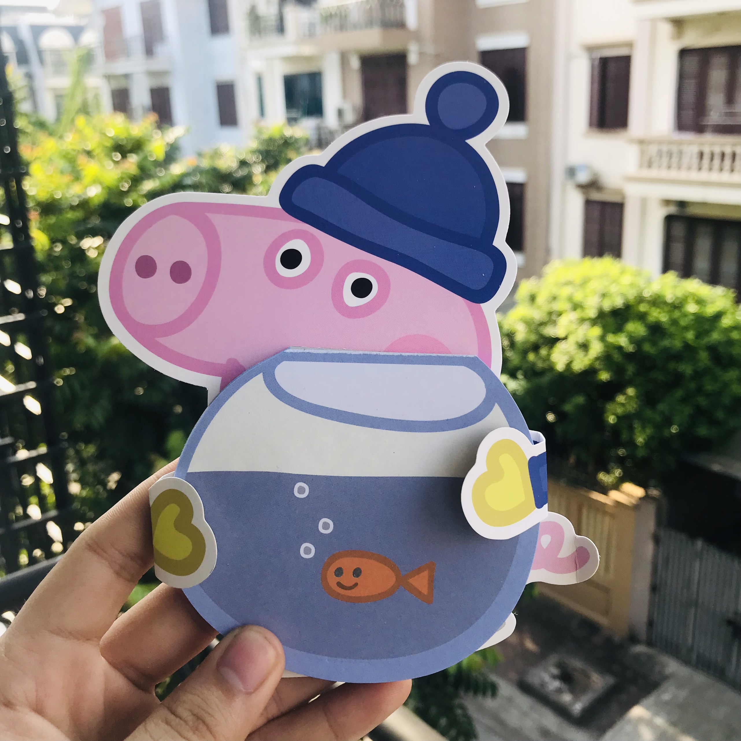 Giấy Note Cute Ghi Chú Hình Dễ Thuơng Có Keo -  Peppa Pig Novelty Notepad