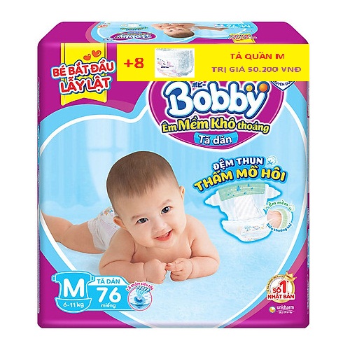 BOBBY TẢ DÁN M76 (TẶNG 8 MIẾNG TẢ QUẦN TRONG GÓI)