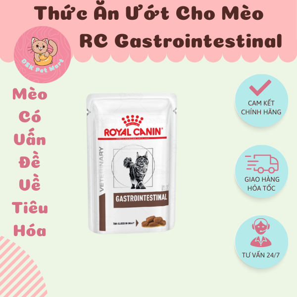 Royal Canin Gastrointestinal  Wet Feline - Thức Ăn Ướt Cho Mèo Có Vấn Đề Về Tiêu Hóa