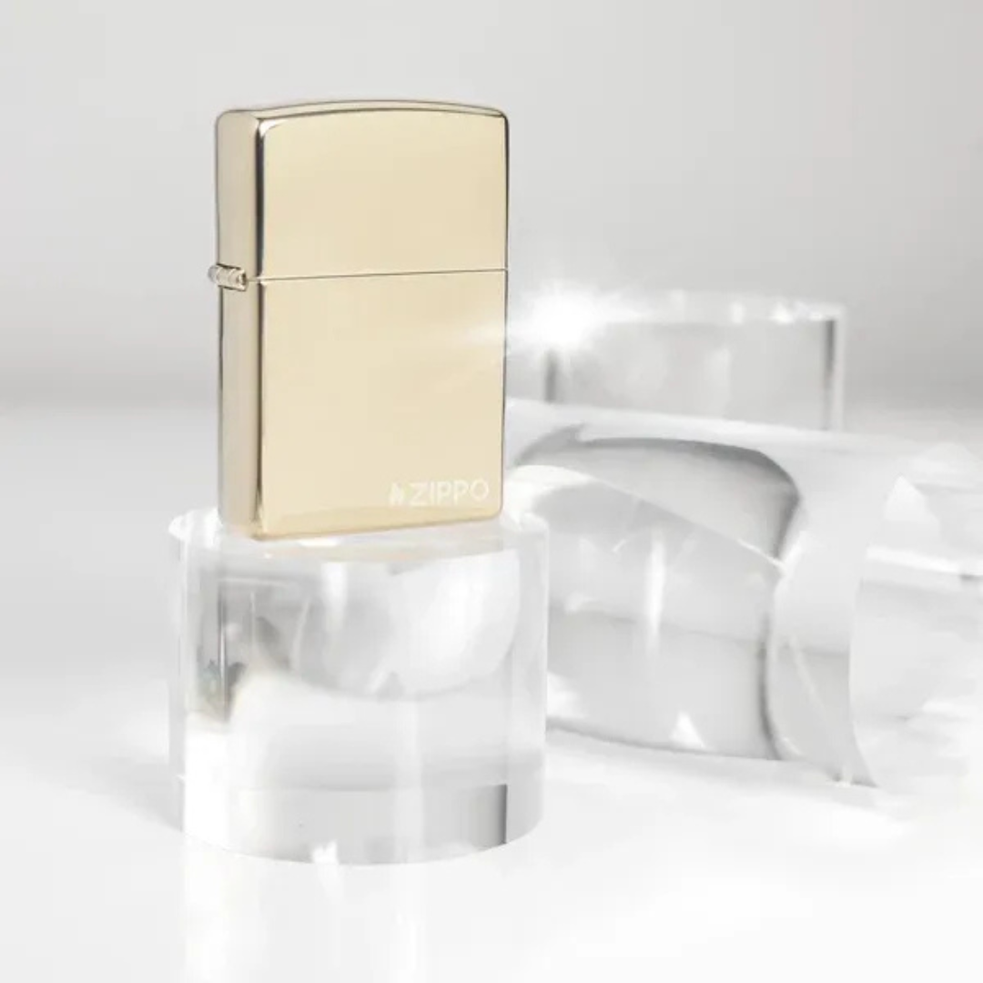 Zippo Champagne Classic Logo – Bật Lửa Chính Hãng Mỹ, Chống Gió