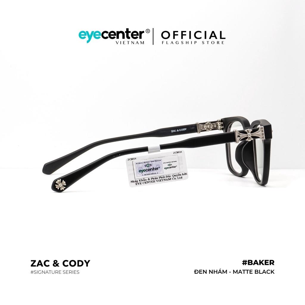 Gọng kính cận vuông nam nữ chính hãng BAKER by ZAC CODY nhập khẩu Eye Center Vietnam