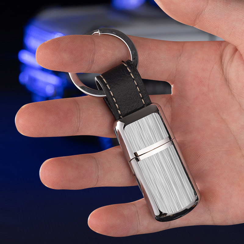 Vỏ Hột Quẹt Bật Lửa Xăng Đá JK-813 Kiêm Móc Treo Chìa Khóa Nhỏ Gọn Tiện Lợi - Nhiều Màu