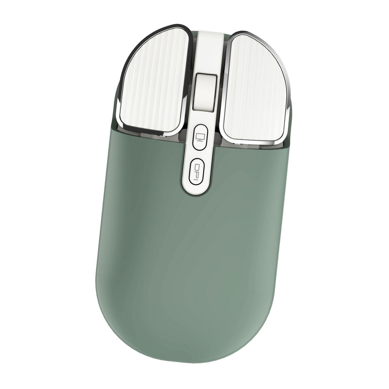 Bluetooth Wireless Mouse 5.1 and 2.4G USB Dual Mode Mouse for Green