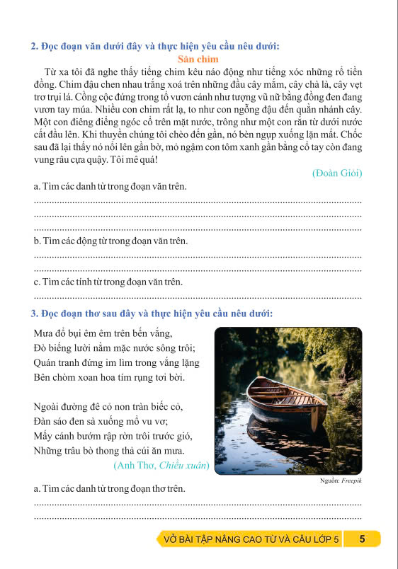 Sách - Vở Bài Tập Nâng Cao Từ và Câu 5 - Kết Nối Tri Thức - ndbooks