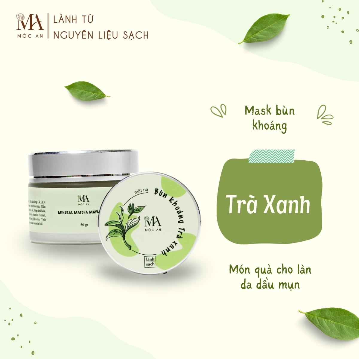 Mặt Nạ Bùn Khoáng Mộc An Giúp Giảm Mụn, Dưỡng Da Tươi Trẻ Mineral Maya Mask 50g