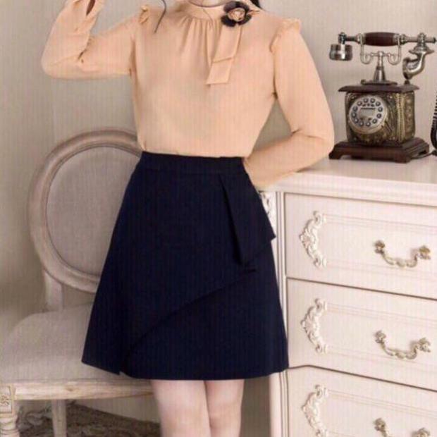 Chân Váy Chữ A - Chân Váy Công Sở, Giấu Bụng Cực Tốt Che Khuyết Điểm Bụng - ELISA SHOP