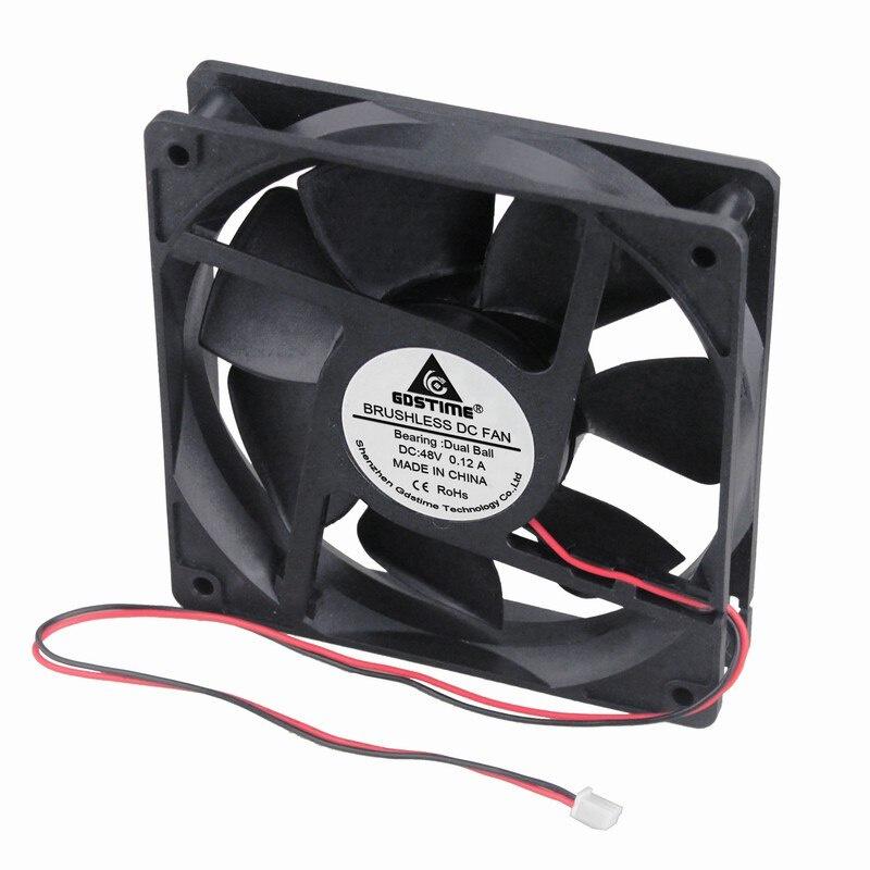 1 Pieces Gdstime 11cm 11mm x 11mm DC 48V Ball Bearing 11x11x11mm Computer PC Case Cooler Motor Cooling Fan 11m 1111B