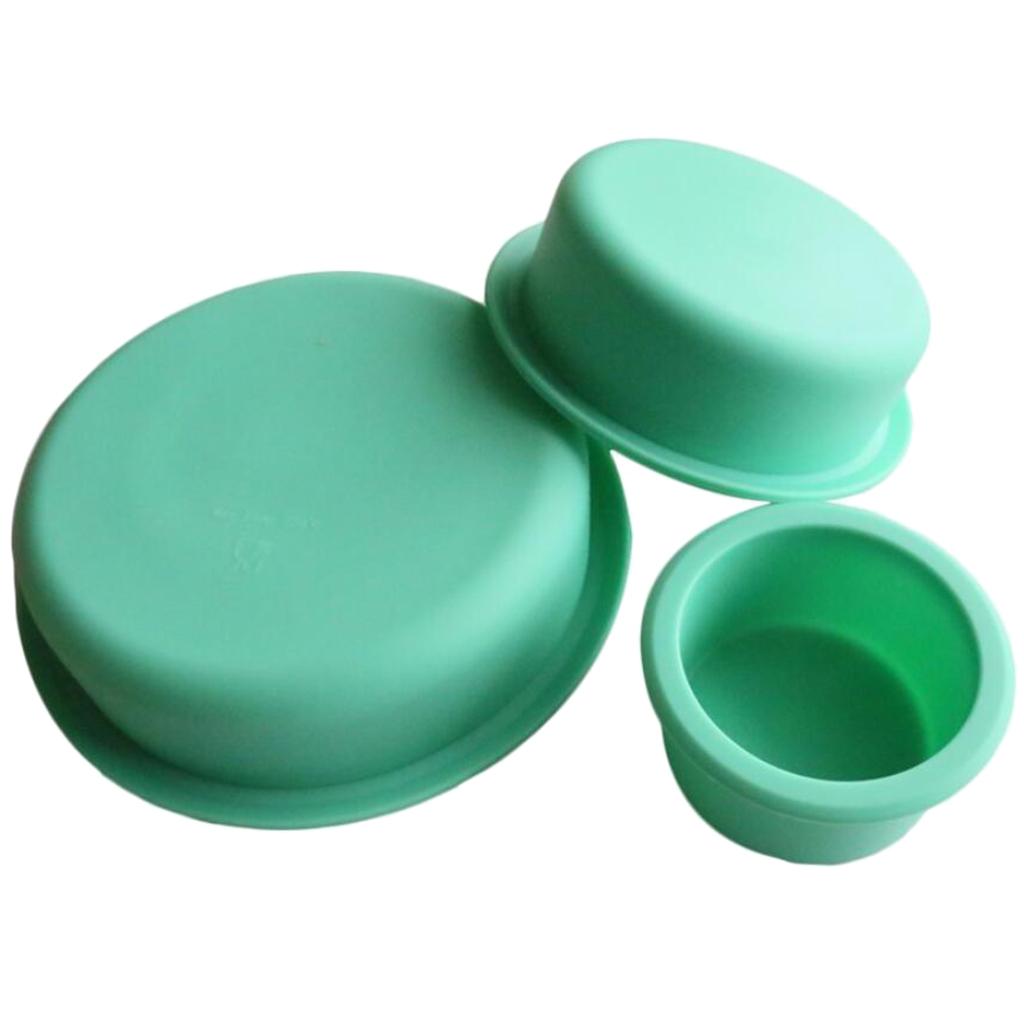 3 Tiers Round Cake Pans Jelly Prepared Food Chocolate Sugarcraft Molds Tins