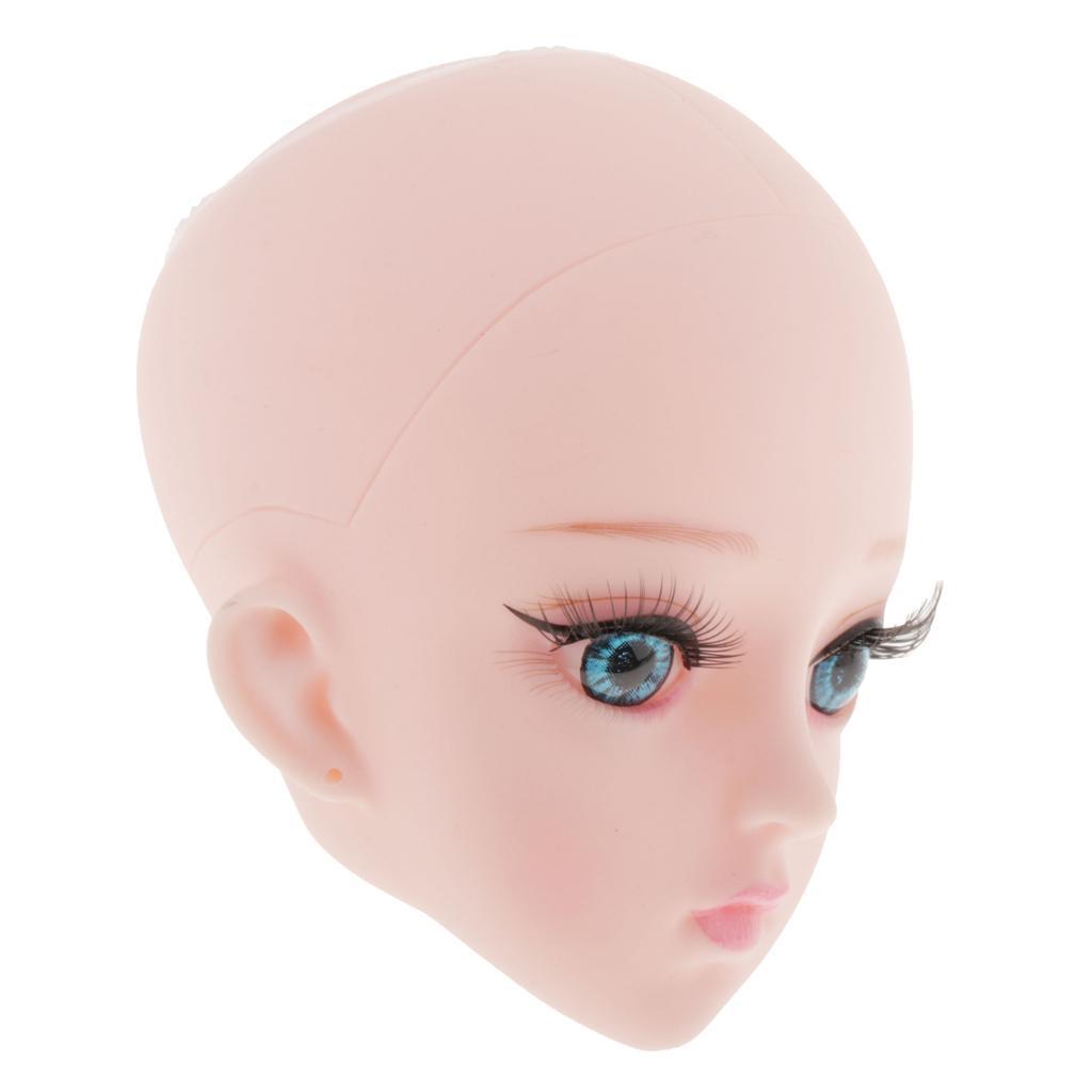 Female Doll Head for 1/3 OB Doll  Repair Accessory Blue Eyes