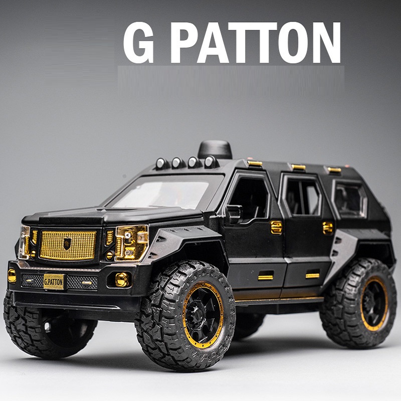 Xe Cảnh Sát SUV G Patton Bọc Thép SWAT Mô Hình Hợp Kim Tỉ Lệ 1:24