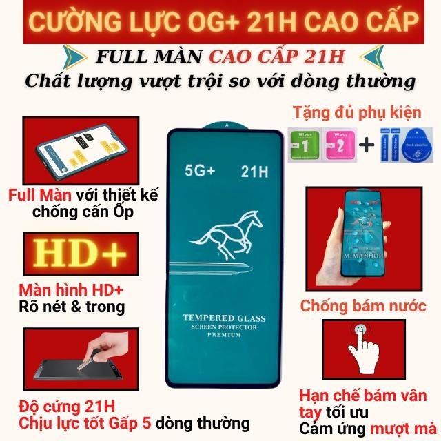 Kính cường lực dành cho Samsung A32 4G/5G Full màn cao cấp OG+ độ cứng 21H siêu mượt chống bám vân tay