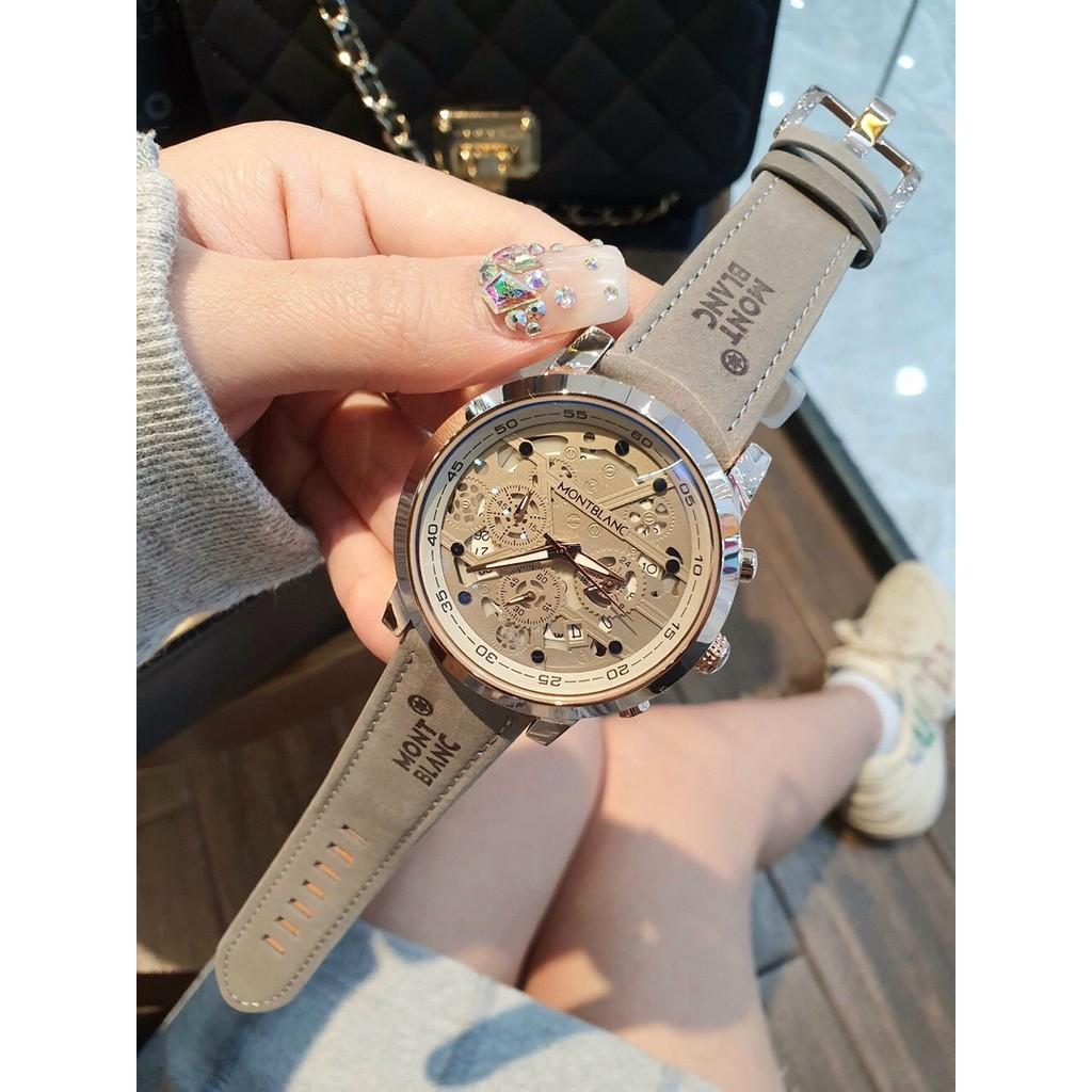 NG H NAM MONTBLANC G1189 CHRONOGRAPH M T L MAY DAY DA SIZE 42MM DHRXMB05 ng h th i trang casual nam Hang OEM DangQuang.Watch